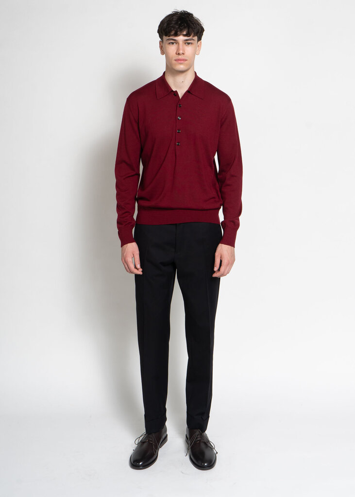 Dries Van Noten Polo Muano Bordeaux
