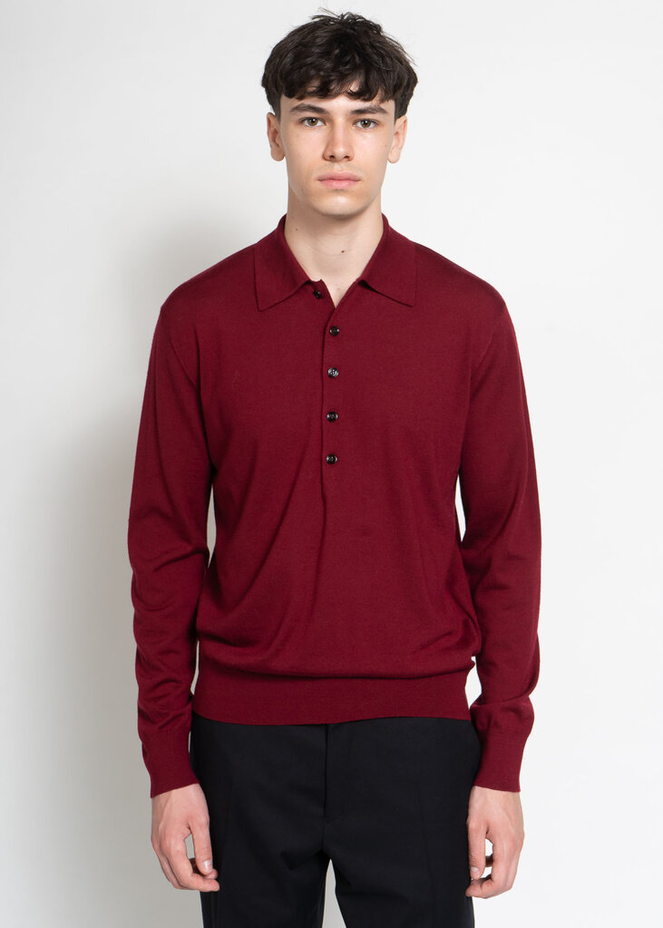 Dries Van Noten Polo Muano Bordeaux