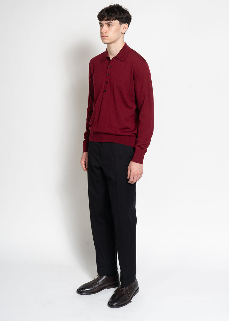 Dries Van Noten Polo Muano Bordeaux