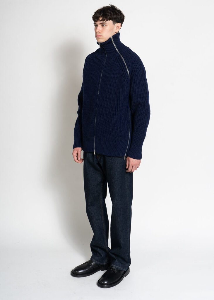 Dries Van Noten Chandail Monty Bis Marine