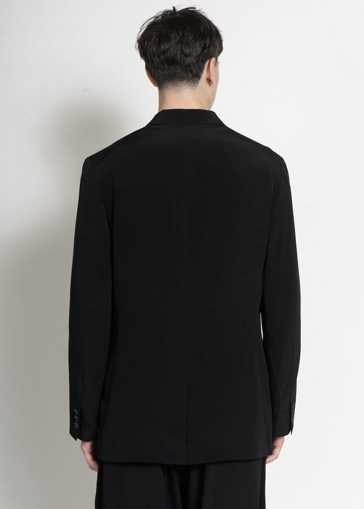Yohji Yamamoto Veste 3 Button With Flap Noir