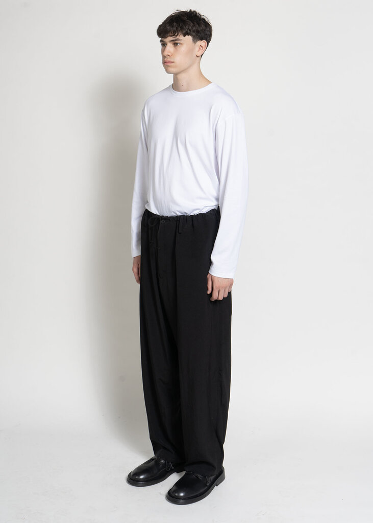Yohji Yamamoto Pantalon New Standard String Noir