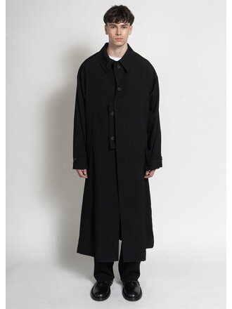 Yohji Yamamoto Manteau Designed Sleves Noir Yohji Yamamoto Manteau Designed Sleves Noir