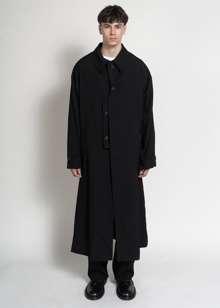 Yohji Yamamoto Black Designed Sleves Coat