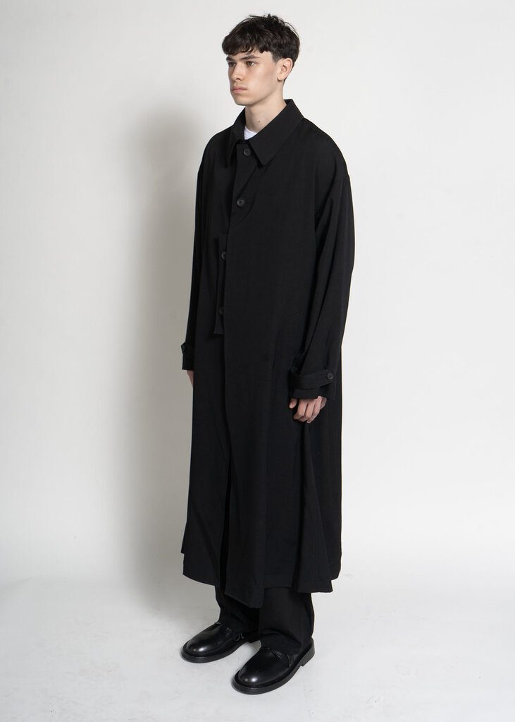 Yohji Yamamoto Black Designed Sleves Coat