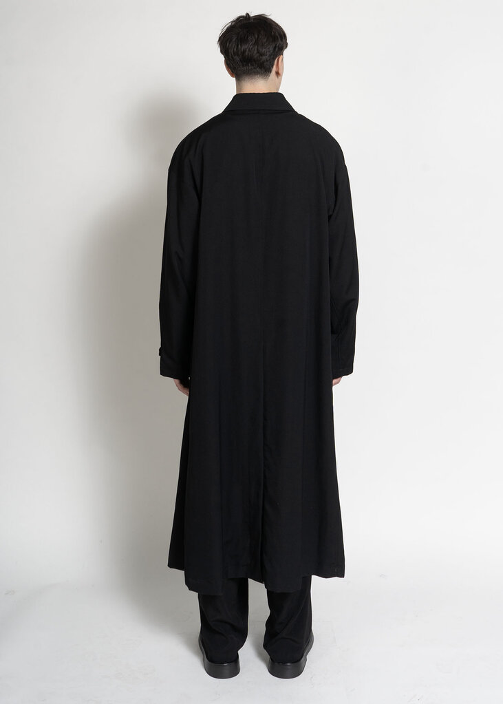 Yohji Yamamoto Black Designed Sleves Coat