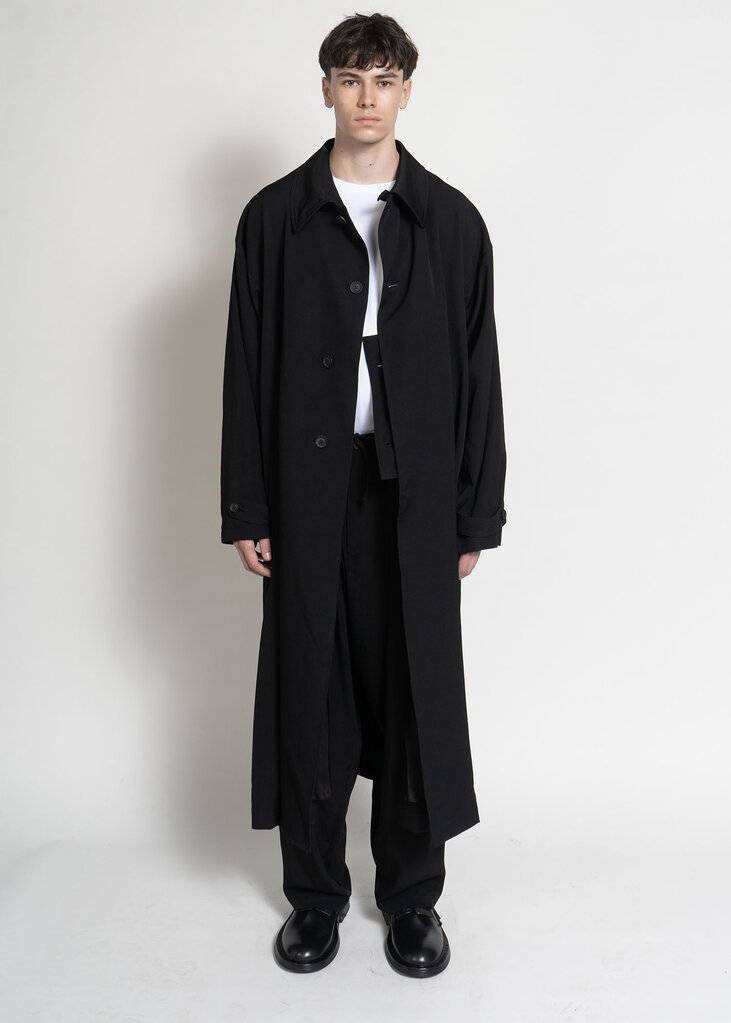 Yohji Yamamoto Manteau Designed Sleves Noir