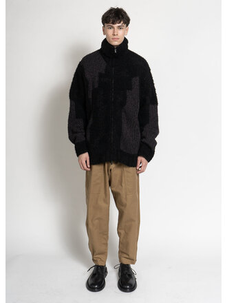 Yohji Yamamoto Blouson Zip Charcoal Yohji Yamamoto Blouson Zip Charcoal