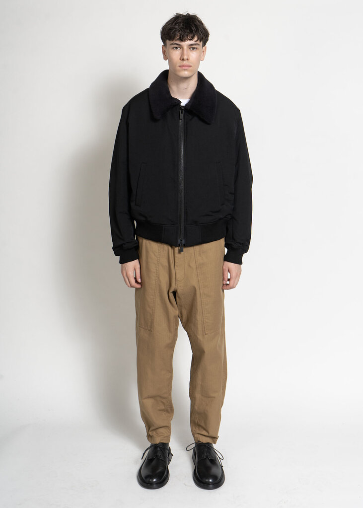 Yohji Yamamoto Manteau Flight  Noir