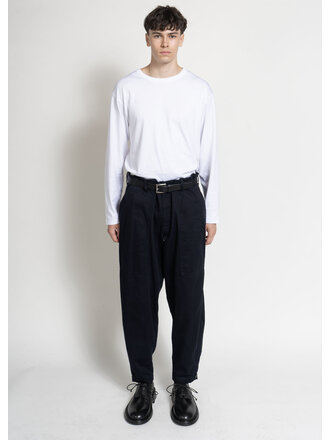 Yohji Yamamoto Pantalon Hem Zip Painter Marine Yohji Yamamoto Pantalon Hem Zip Painter Marine
