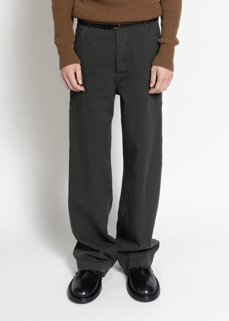 Dries Van Noten Pantalon Pickerby Gris Foncé