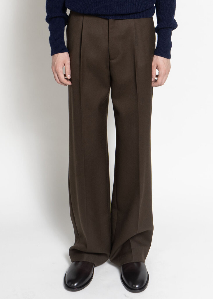 Dries Van Noten Pantalon Penrud Brun