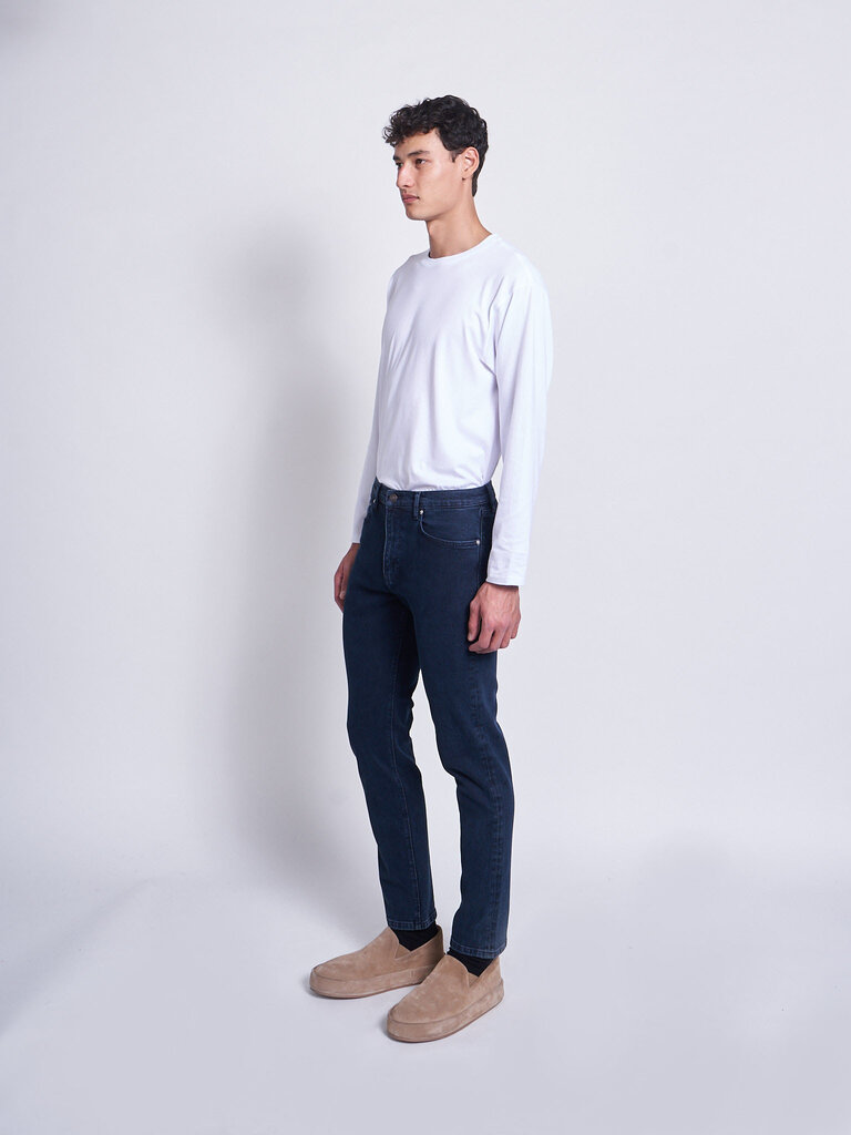 Jeanerica Blue Black Tapered Jeans