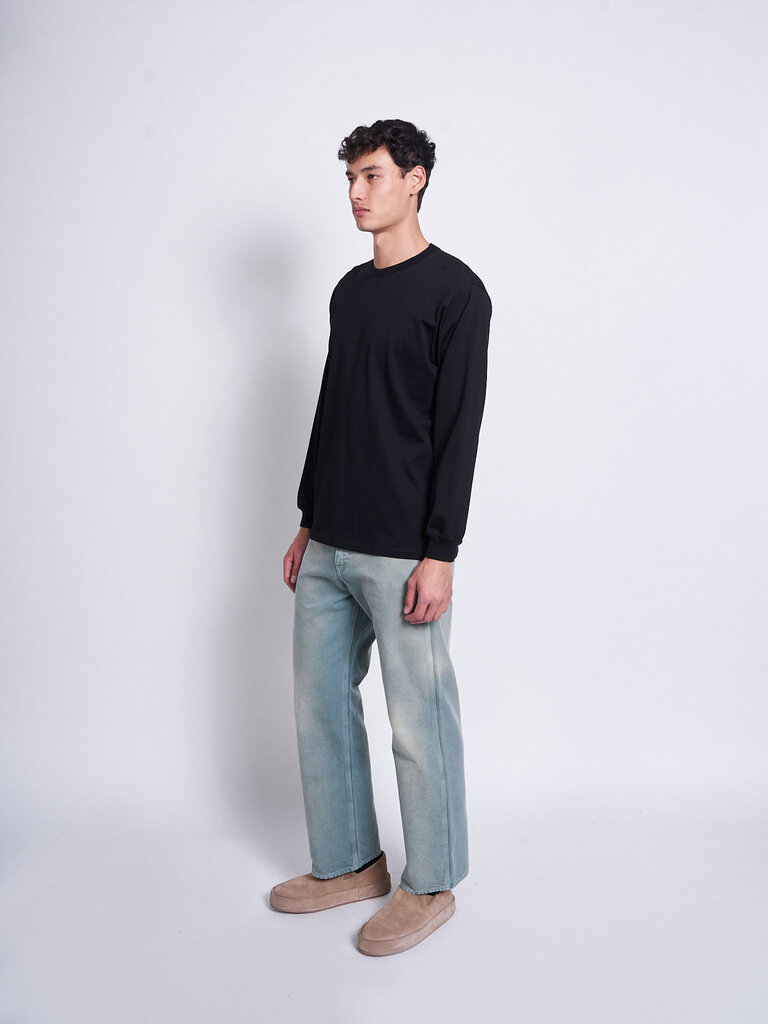 Auralee Black Luster Plainting Sweater