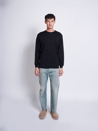 Auralee Black Luster Plainting Sweater