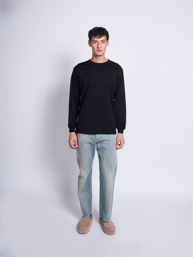 Auralee Black Luster Plainting Sweater