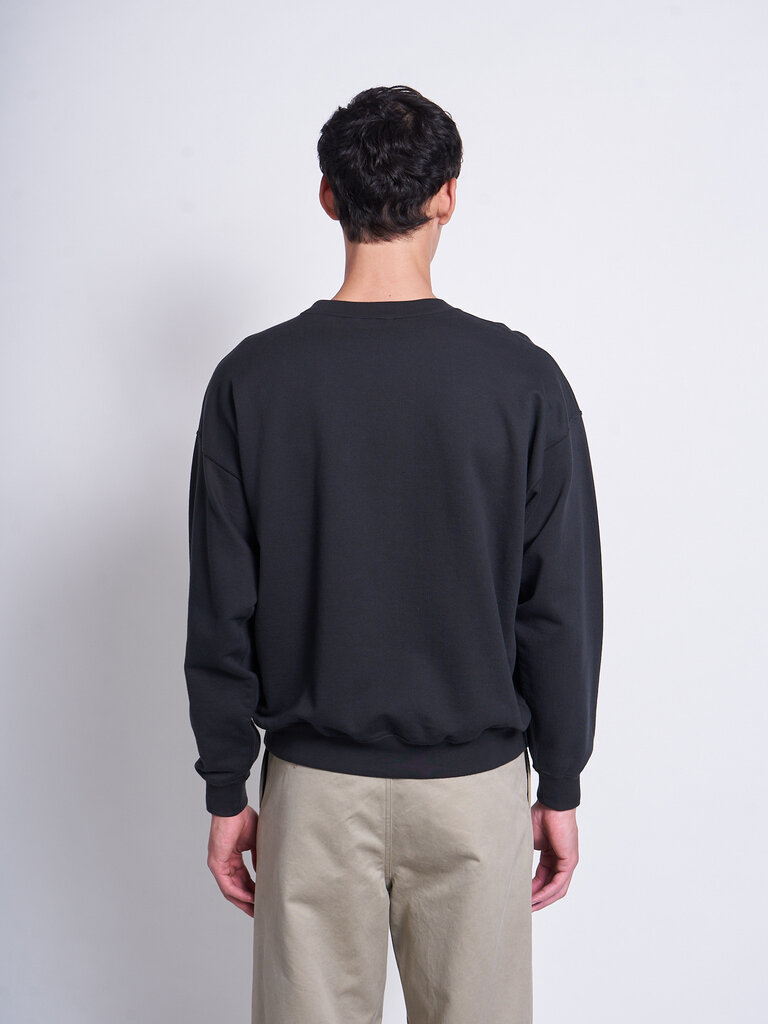 Auralee Black Pima Light Sweat