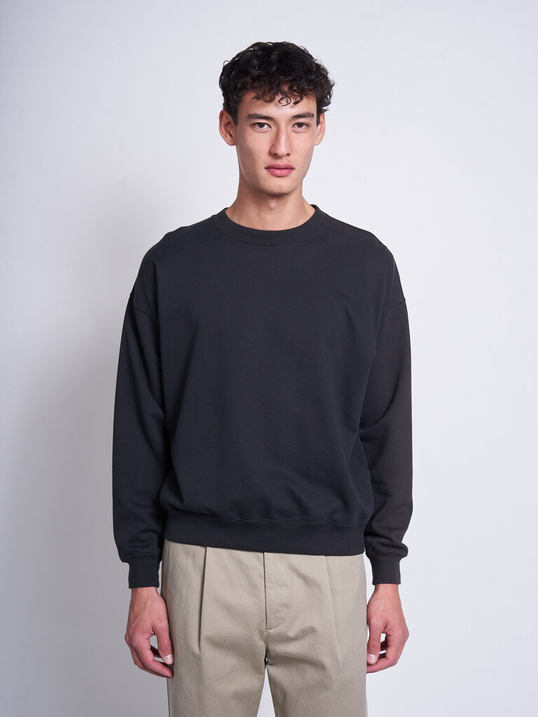 Auralee Black Pima Light Sweat