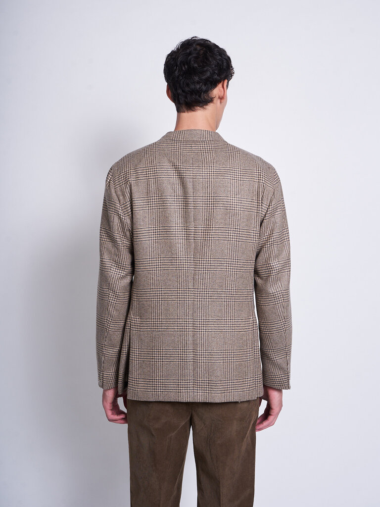 Boglioli Veste K-Jacket Carreaux Gris/Beige