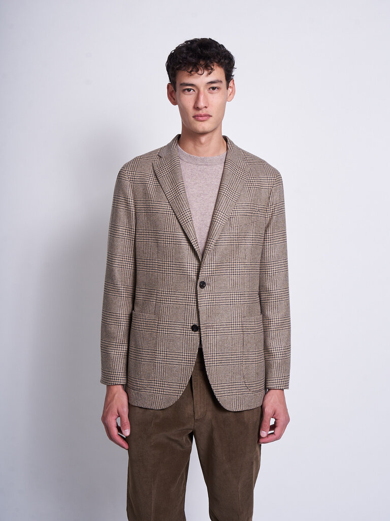 Boglioli Grey/Beige Plaid K-Jacket