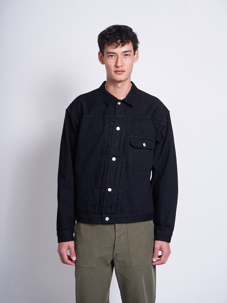 CIOTA Black Single Pckt Denim Jacket