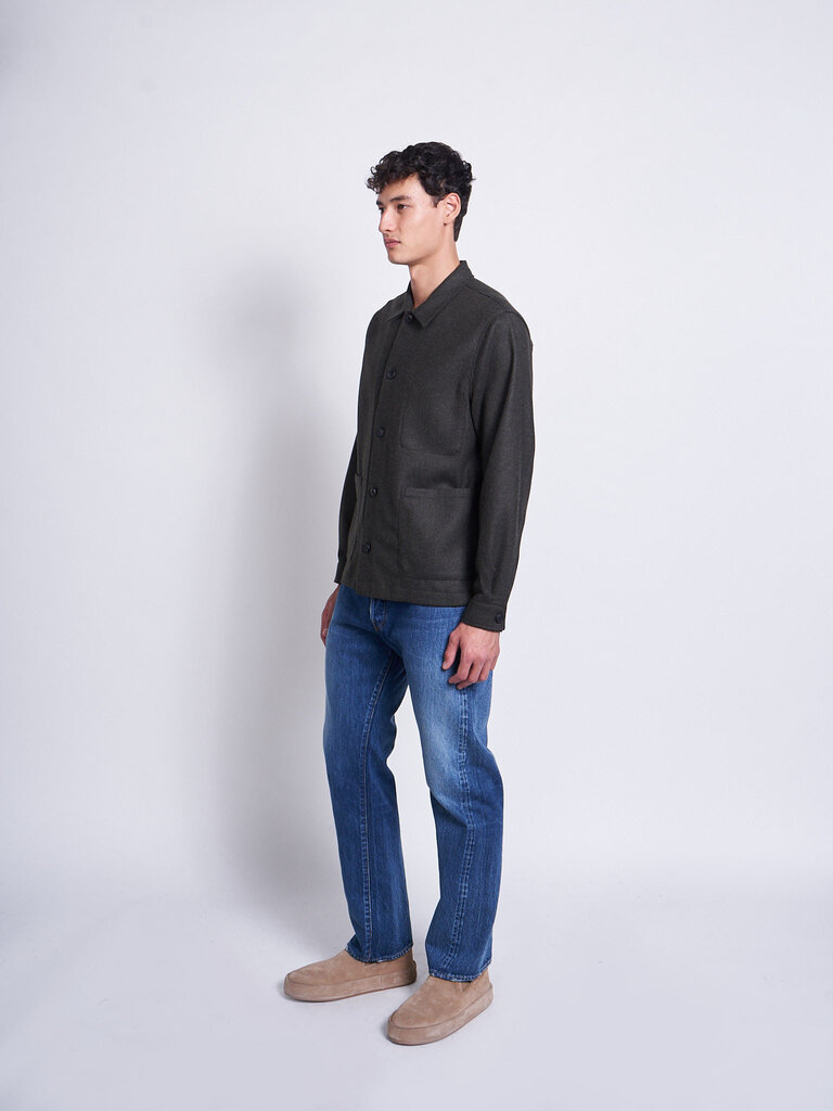 Sunspel Dark Green British Wool Jacket