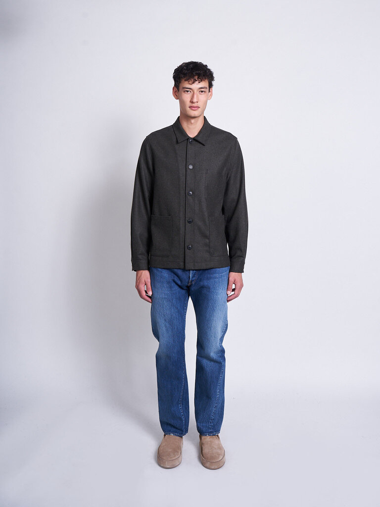 Sunspel Dark Green British Wool Jacket