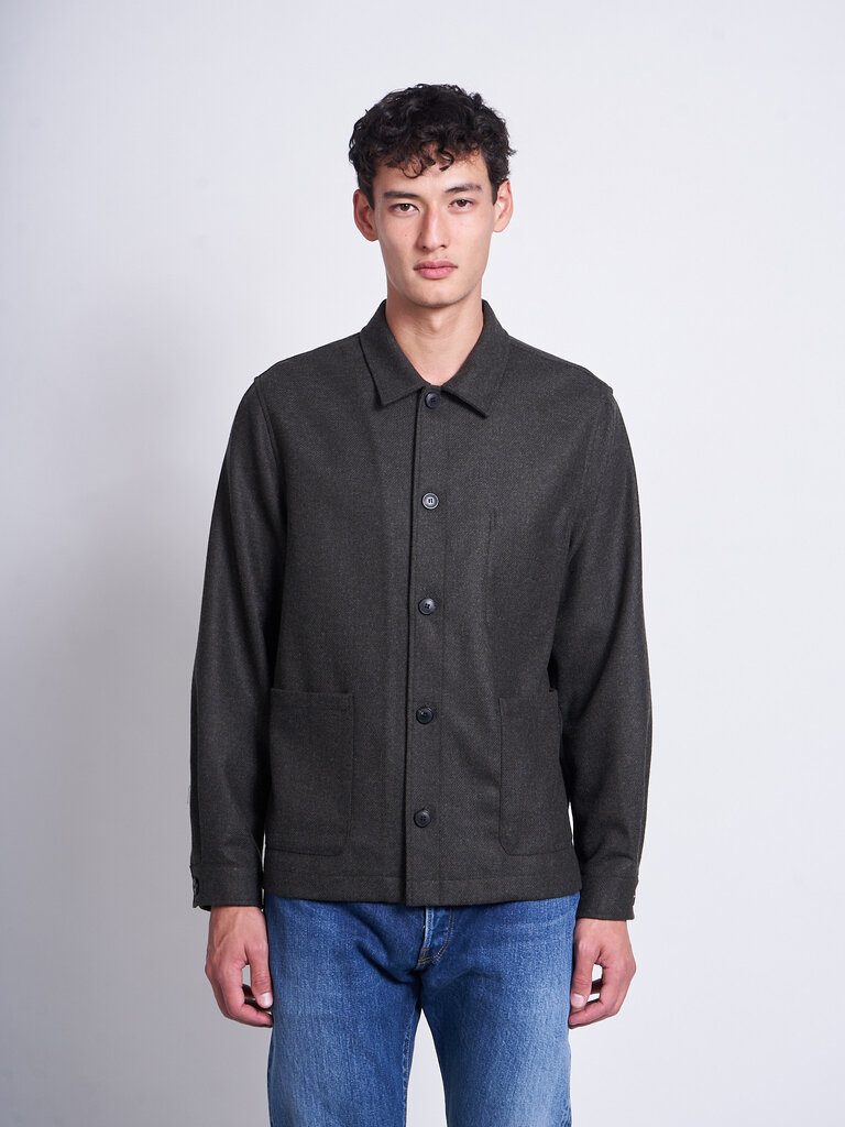 Sunspel Dark Green British Wool Jacket