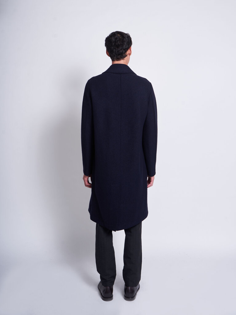Harris Wharf London Manteau Peacoat Marine