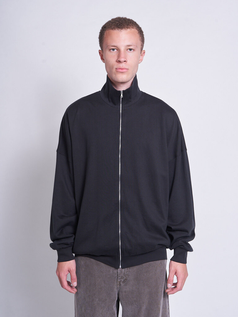 Auralee Ink Black Super High Gauge Sweat Zip Jacket