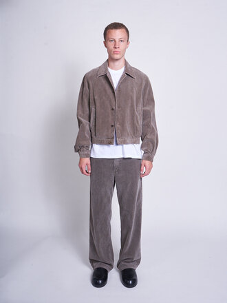 Auralee Olive Brown Pigment Dyed Finx Corduroy Jacket Auralee Olive Brown Pigment Dyed Finx Corduroy Jacket