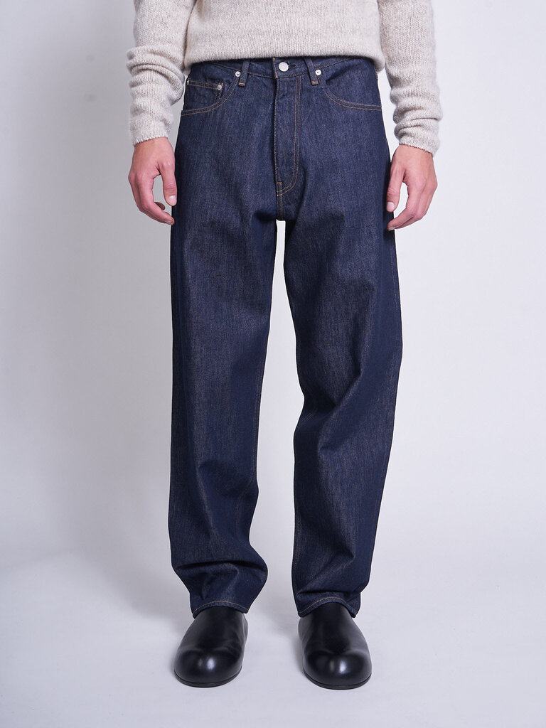 Auralee Jeans Hard Twisted Denim Wide Indigo