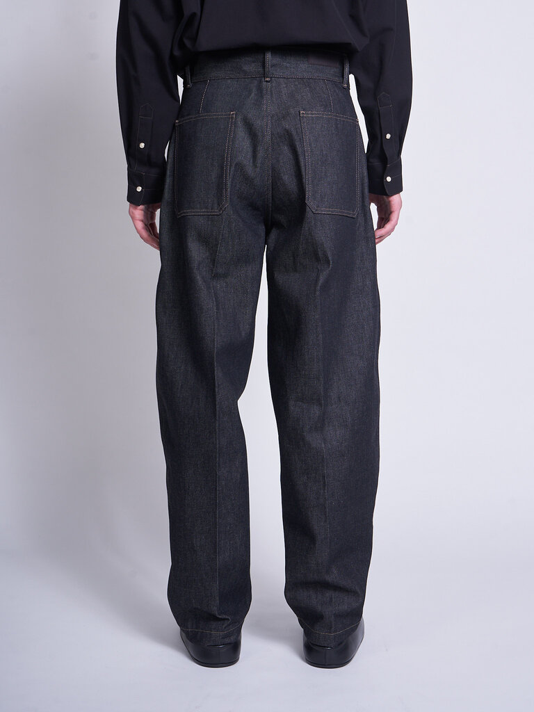 Lemaire Pantalon Maxi Barrel Workwear Ardoise