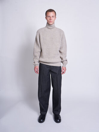 Lemaire Beige High Neck Sweater Lemaire Beige High Neck Sweater