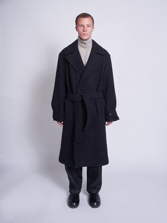 Lemaire Black Soft Coat Lemaire Black Soft Coat