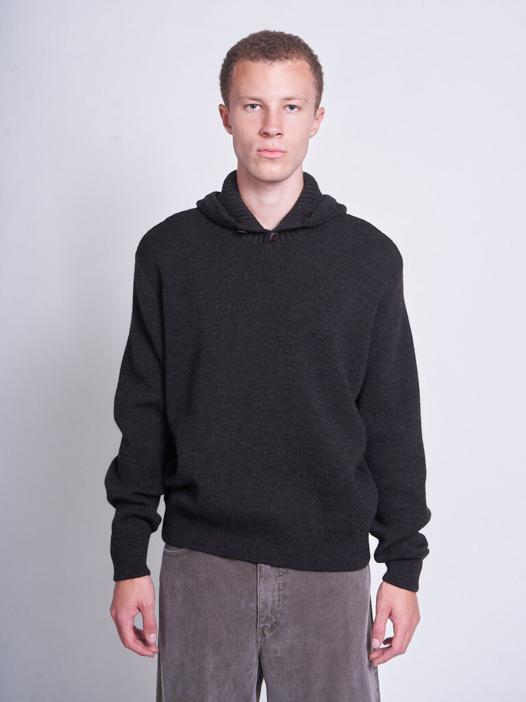 Lemaire Dark Espresso Hooded Sweater