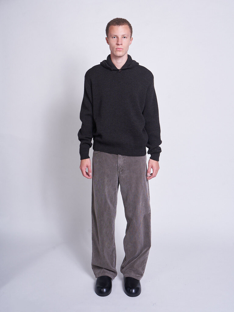 Lemaire Chandail Hooded Brun Espresso