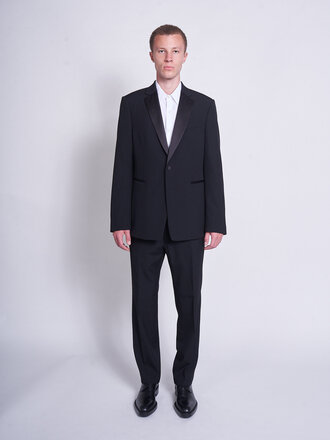 Dries Van Noten Black Kayne Tux 1063 Tuxedo