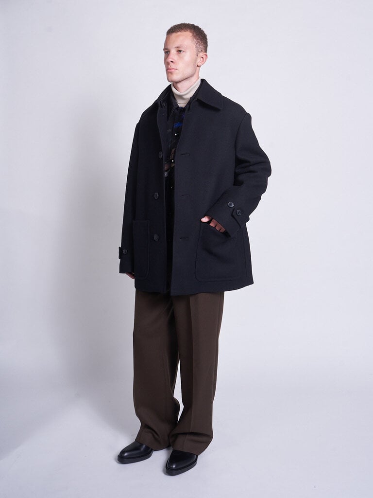 Dries Van Noten Black Rivne Bis 2216 Coat