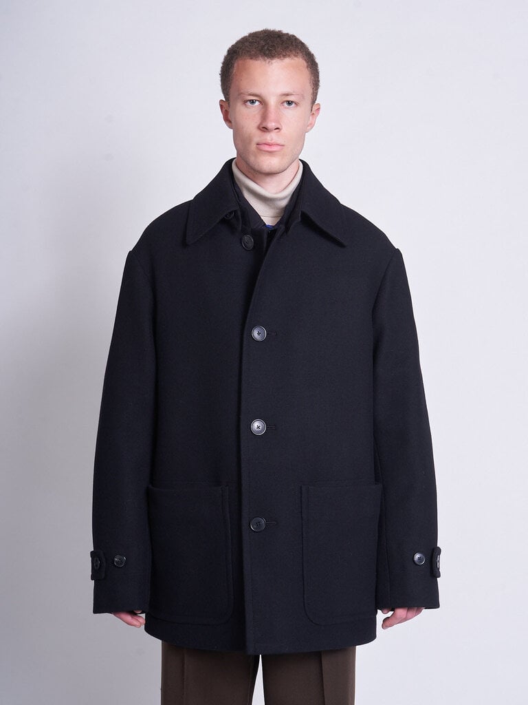 Dries Van Noten Black Rivne Bis 2216 Coat