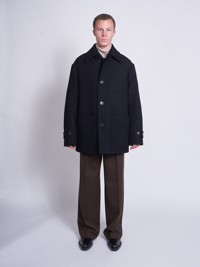 Dries Van Noten Black Rivne Bis 2216 Coat