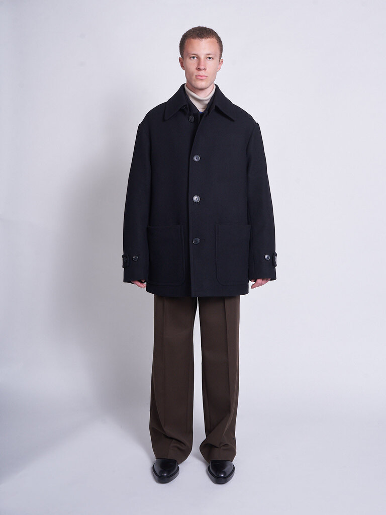 Dries Van Noten Manteau Rivne Bis 2216 Noir