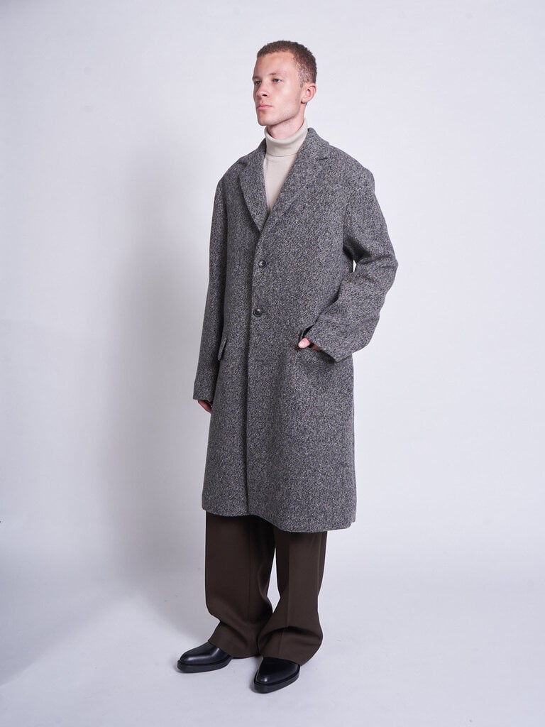 Dries Van Noten Gray Rustic 2261 Coat