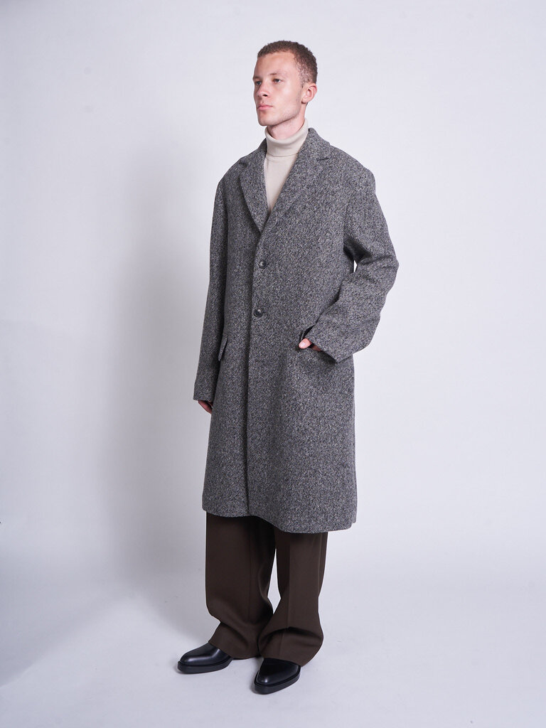 Dries Van Noten Manteau Rustic 2261 Gris