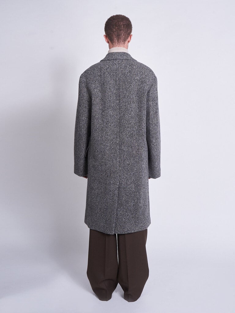 Dries Van Noten Gray Rustic 2261 Coat