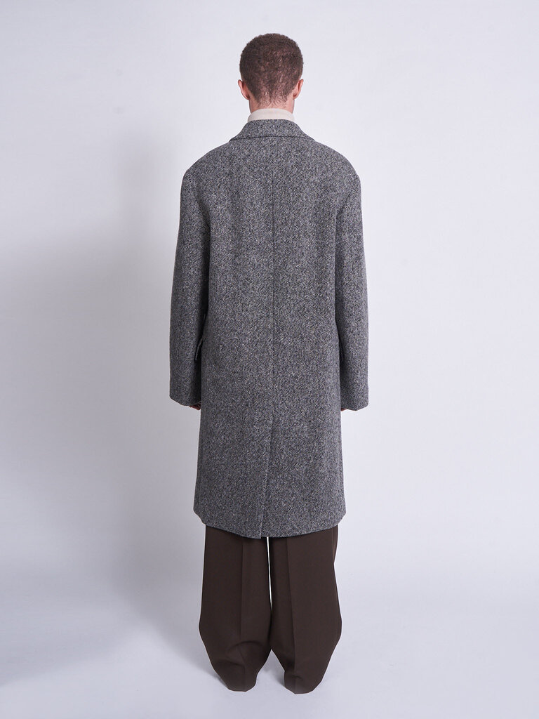 Dries Van Noten Manteau Rustic 2261 Gris