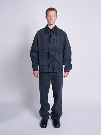 Dries Van Noten Blouson Veperny Denim 2391 Petrol Dries Van Noten Blouson Veperny Denim 2391 Petrol