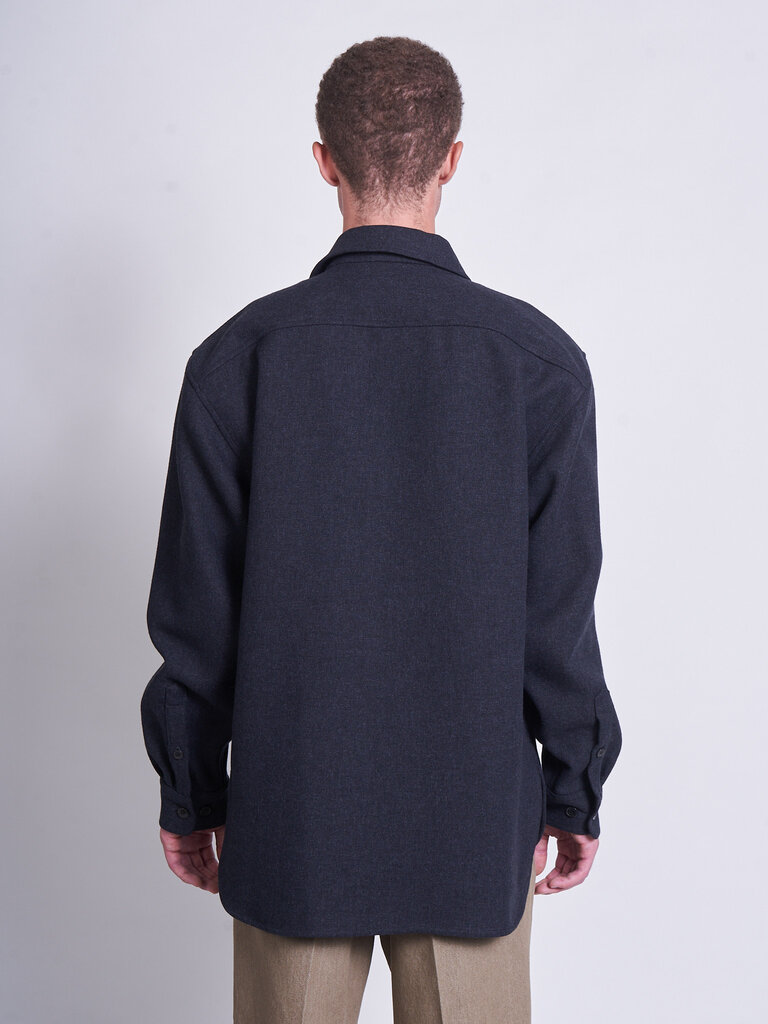 Dries Van Noten Surchemise Croomson Bis 2118 Gris Foncé