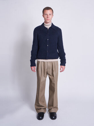 Dries Van Noten Navy Mora 2709 Cardigan Dries Van Noten Navy Mora 2709 Cardigan