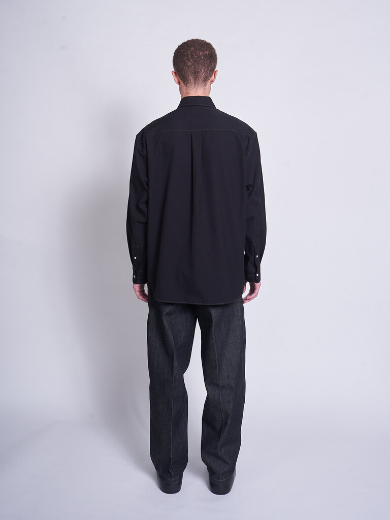 Lemaire Black Western Shirt